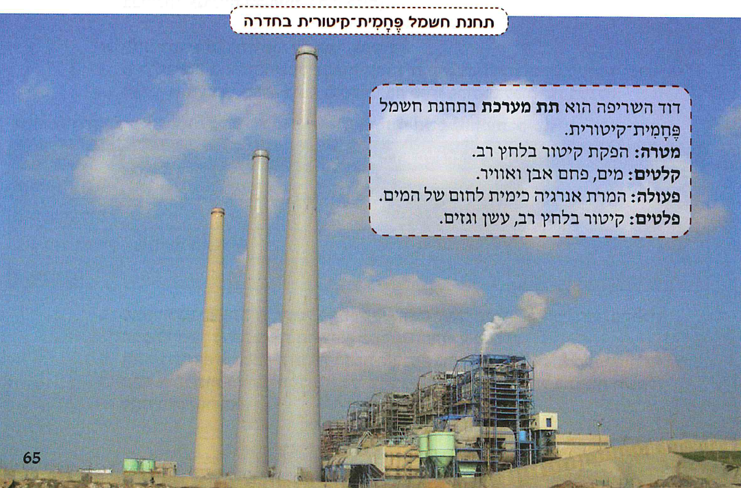 (בספר תמונה:) תחנת חשמל פחמית-קיטורית בחדרה